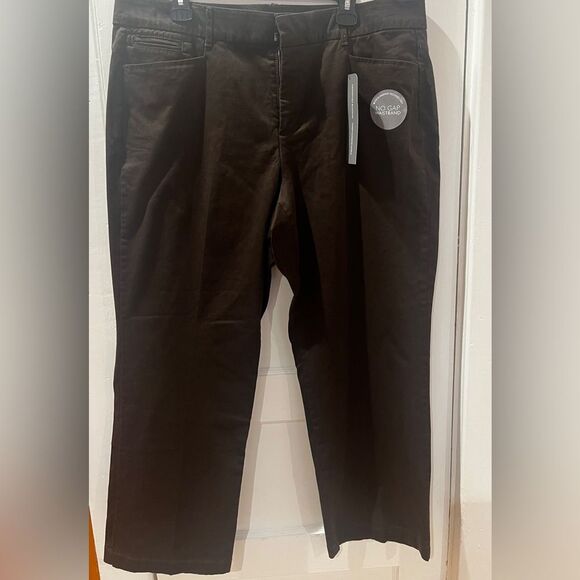 JM Collection Womens Pants Chocolate Brown Size 18P - Picture 1 of 9